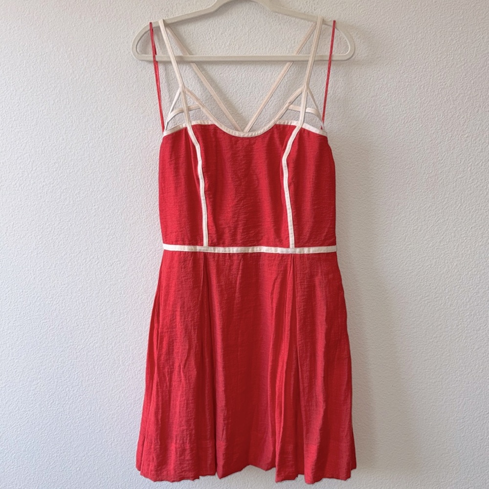 Jessica Simpson Poinciana Red Dress Size 12 NWT
